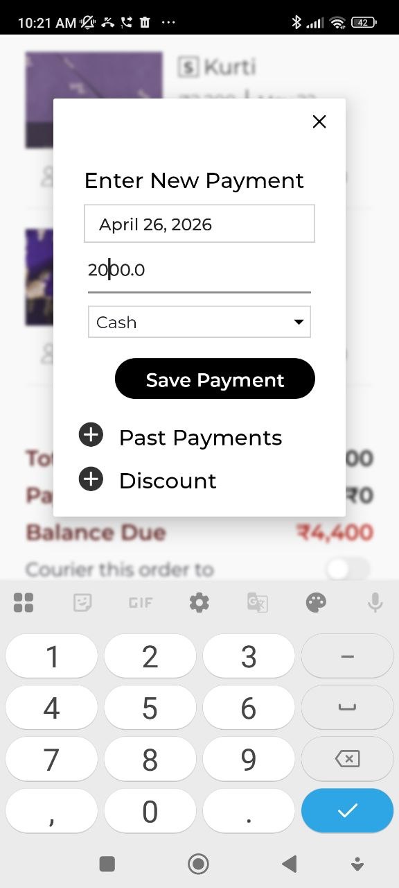 Receive payment